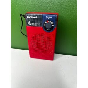 Panasonic R-1027 AM High Sensitivity Receiver Vintage Pocket Radio Red For Parts